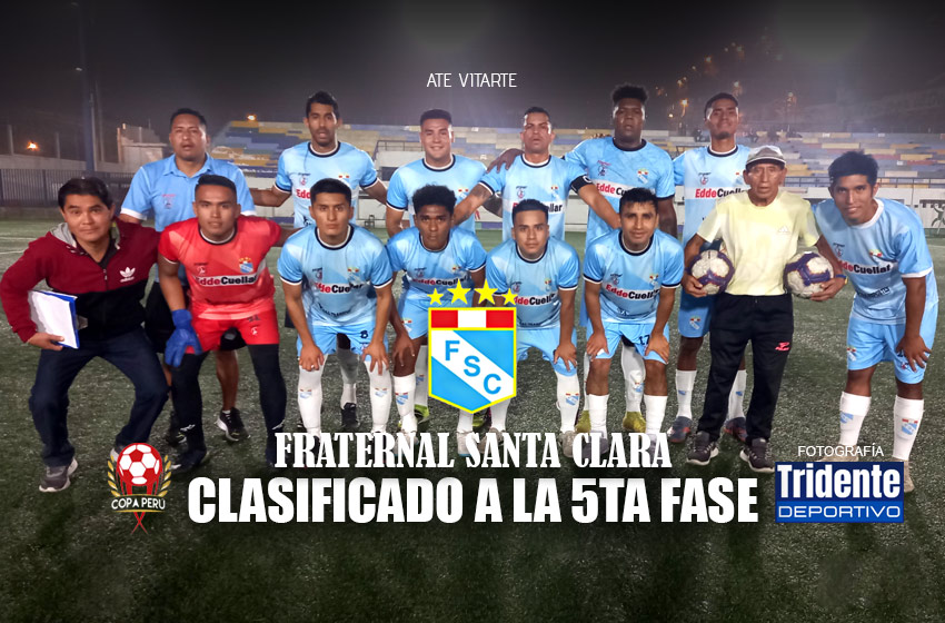  Copa Perú 2023: Fraternal Santa Clara clasificó a la Quinta Fase del Interligas.
