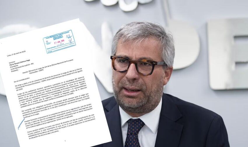  Piero Corvetto renuncia a la ONPE tras incidentes del 12 de abril