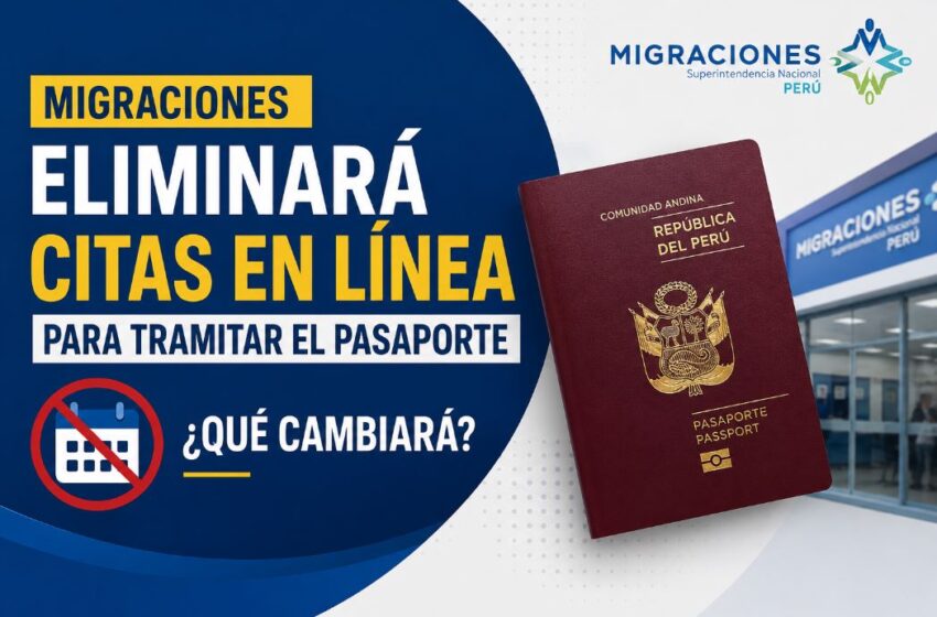  Migraciones eliminará citas virtuales para sacar pasaporte: ¿qué cambiará?