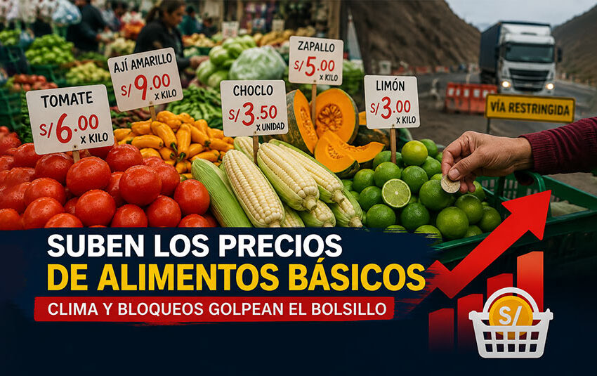  Suben los precios de alimentos básicos en Lima: clima y bloqueos golpean el bolsillo